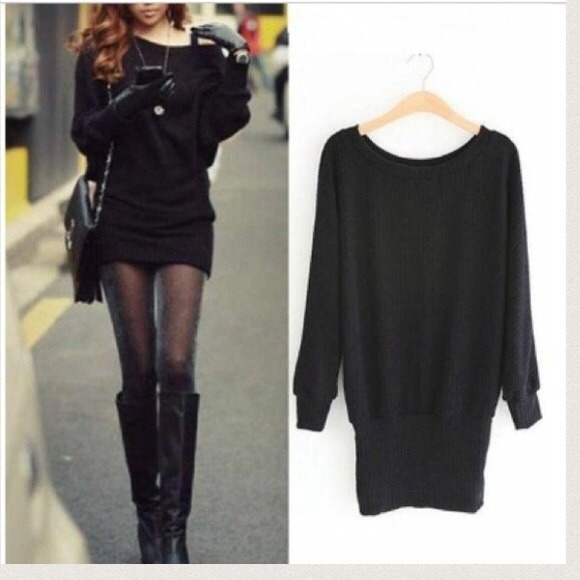 *Pictures aren't mine* Black half sleeve dress