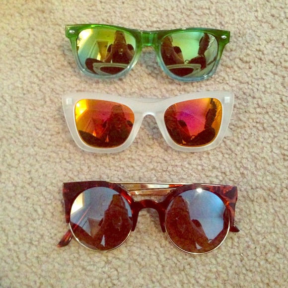 Set of three sunglasses