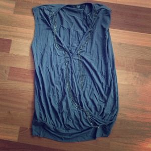 Chain embellished top by MM Couture