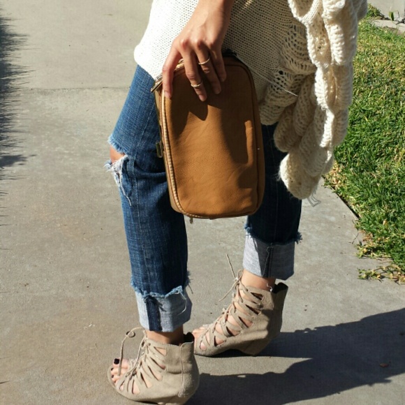 Tan handbag