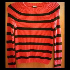 Black and Red Stripe Express Sweater