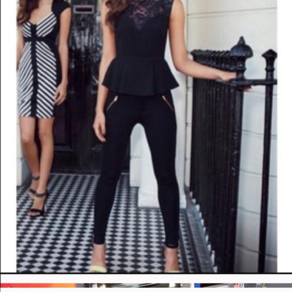 Red chic knit leggings - Picture 2 of 4