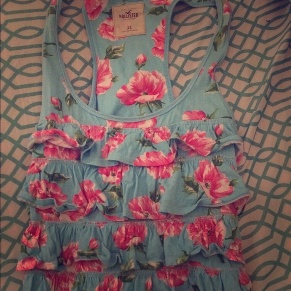 Hollister xsmall ruffle shirt
