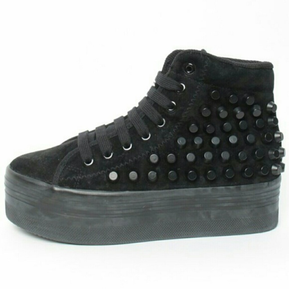Jeffrey Campbell studded platform sneakers