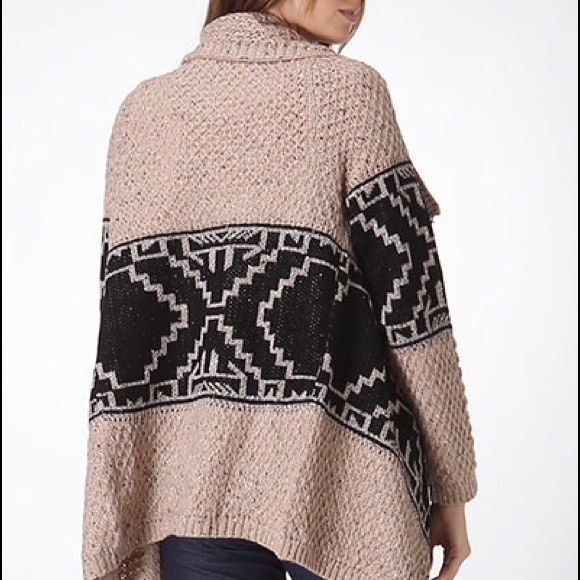 Khaki Aztec cardigan - Picture 4 of 4