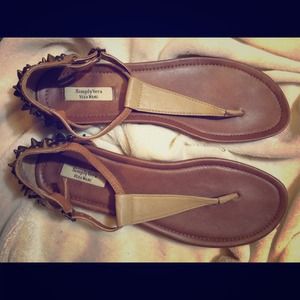 Vera wang spiky gladiator sandals