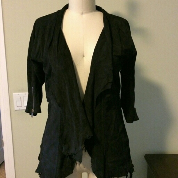 Goat Suede-Cow Leather Jacket