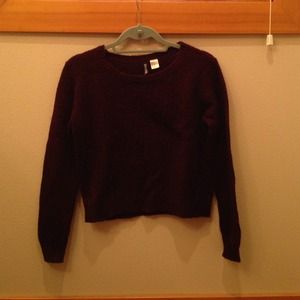 🎀maroon H&M sweater women's xs🎀