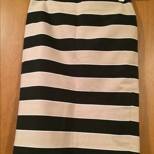 Ann Taylor loft stripped skirt