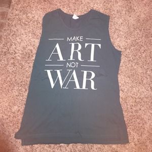 Make Art Not War Tank