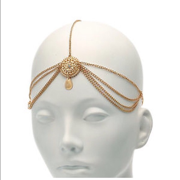 Gold headband chain
