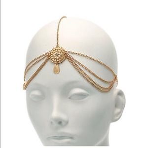 Gold headband chain