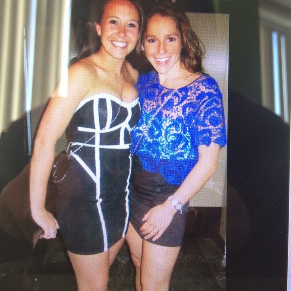 black and white bandage dress - Picture 3 of 3