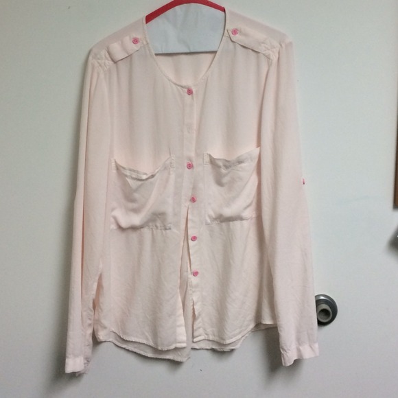 Over sized button up blouse