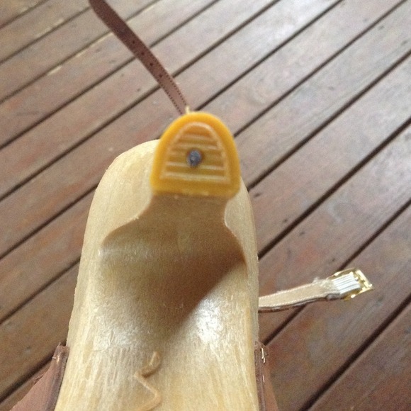 💖Final Price💖Tan leather ankle wrap heels - Picture 4 of 4