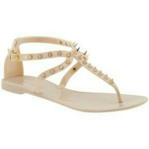 Steve Madden Spiked Nude Sandals