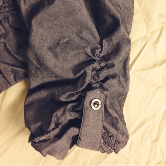 Gray Button Down - Picture 2 of 2