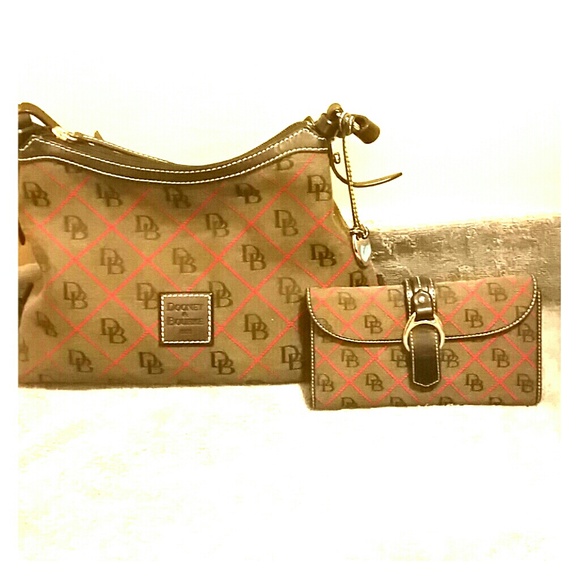 Authentic Dooney &  Burke Handbag with wallet