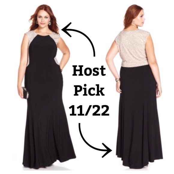 ⛔️SOLD⛔️✨HP 11/22✨Black Jeweled Gown