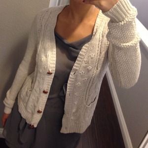 Zara knit cable cardigan