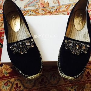 JIMMY CHOO suede espadrilles.