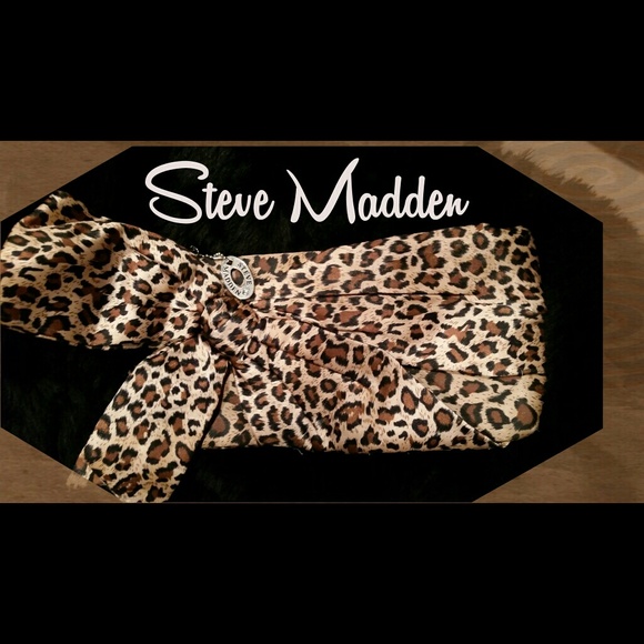 Steve Madden LEOPARD CLUTCH BAG