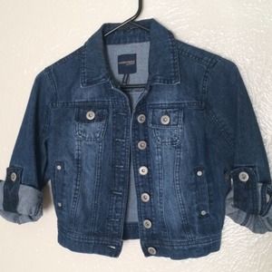 3/4 sleeve denim jacket