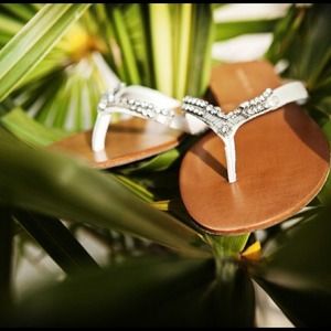 Badgley Mishka sandals - perfect for beach wedding