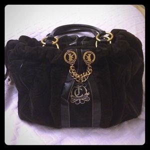 Authentic Juicy Couture Black Tote Handbag