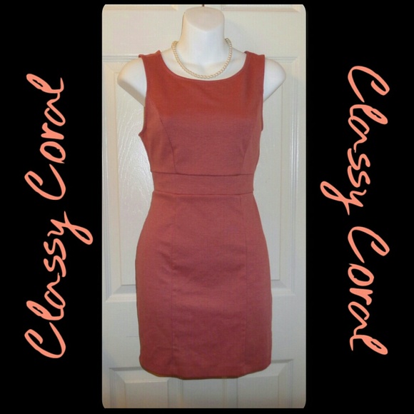 Classy Coral Dress