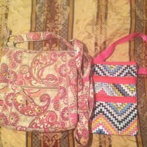 Vera Bradley and an off-brand side bag