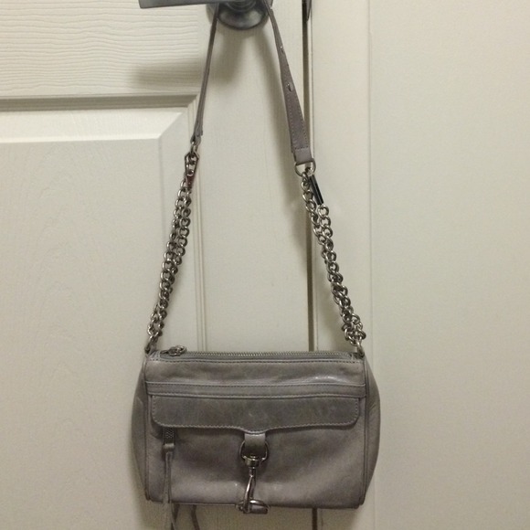 Rebecca Minkoff Mini Mac in Gray w Silver Hardware