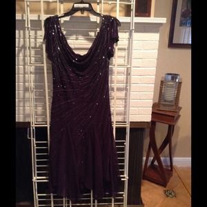 Purple beaded dress