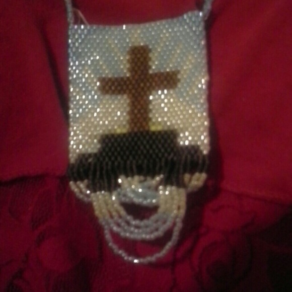 HANDMADE PEYOTE STITCH STATEMENT PIECE - Picture 1 of 3