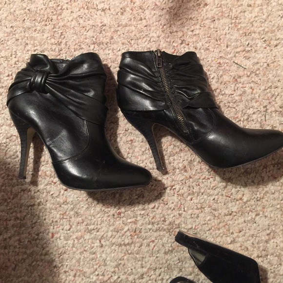 Black ankle boots