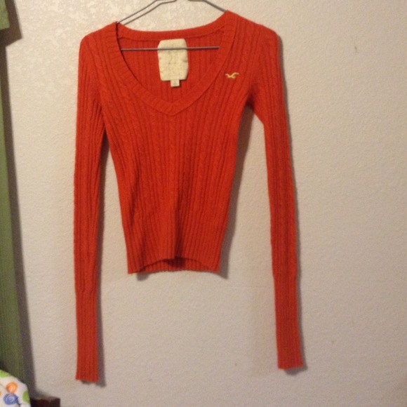 Orange HOLLISTER sweater