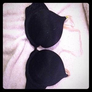 Victoria's Secret padded push up black bra 32b