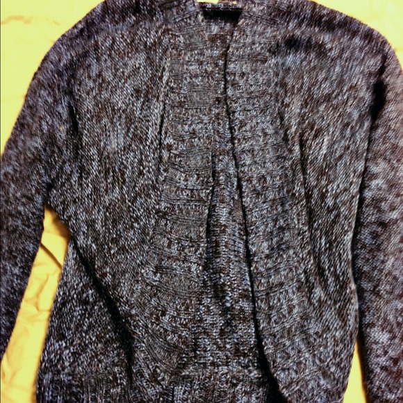 Blue and Gray Knit Sweater