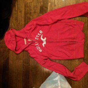 Hot pink zip up