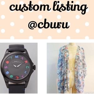 Custom listing for @cburu