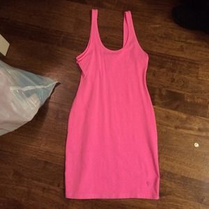 Pink fitted dress
