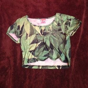 Marijuana Crop Top