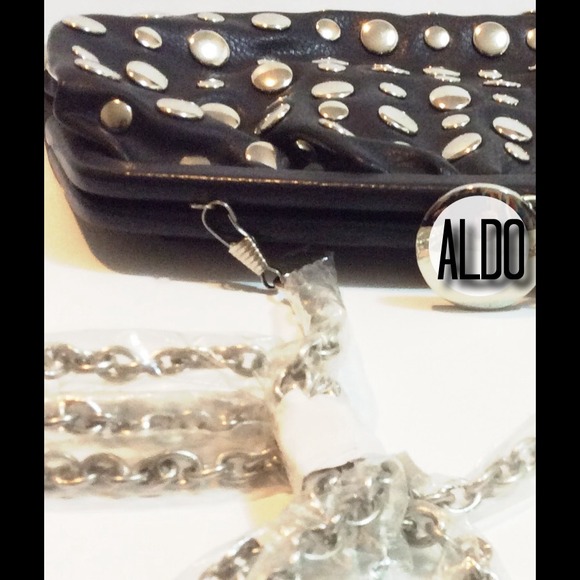 BNWOT Black Studded Moto Style Purse❌️COO SALE❌