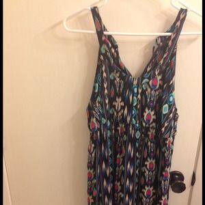 Tank dress with tie back
