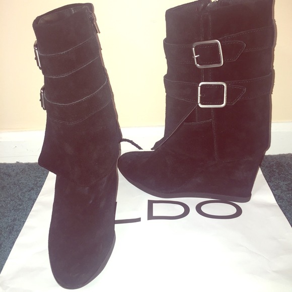 Juicy Couture "Dale Suede Wedge Boots"