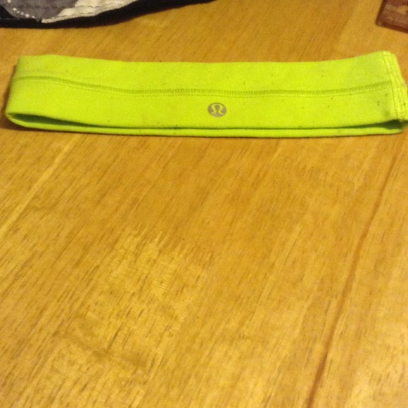 Greenish/yellowish lululemon headband