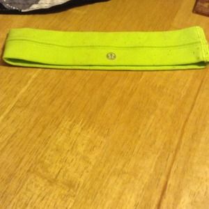 Greenish/yellowish lululemon headband