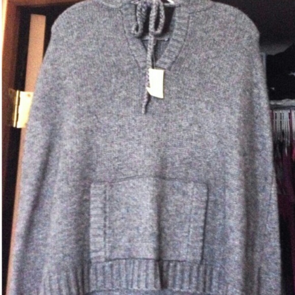Sweater Poncho with hood from Banana Republic
