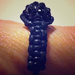 Black Shambala Ring