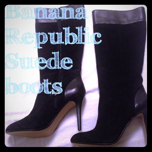 Banana Republic Suede Boots Sz 9